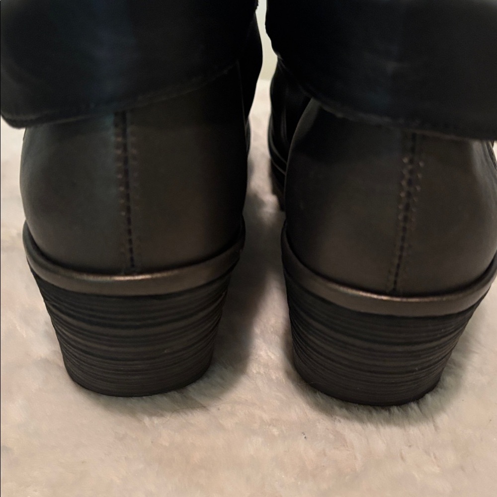 Fly London Yoxi Leather Wedge Ankle Boot Size 39 - Picture 3 of 4